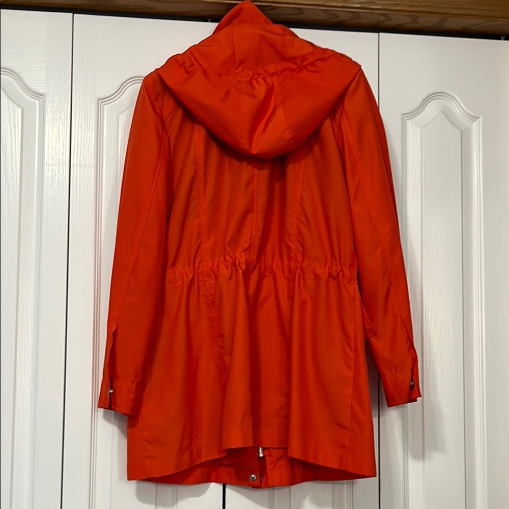 London Fog Orange Spring/Fall Jacket Mid-Length Functional Design - Picture 3 of 4